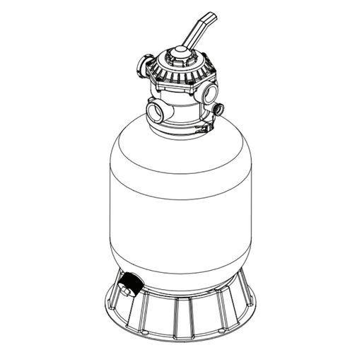 Pentair 22" 2.6 Sq Ft Cristal - Flo II Top - Mount Sand Filter 1.5" MPV 145361 – Vita Pool Supply