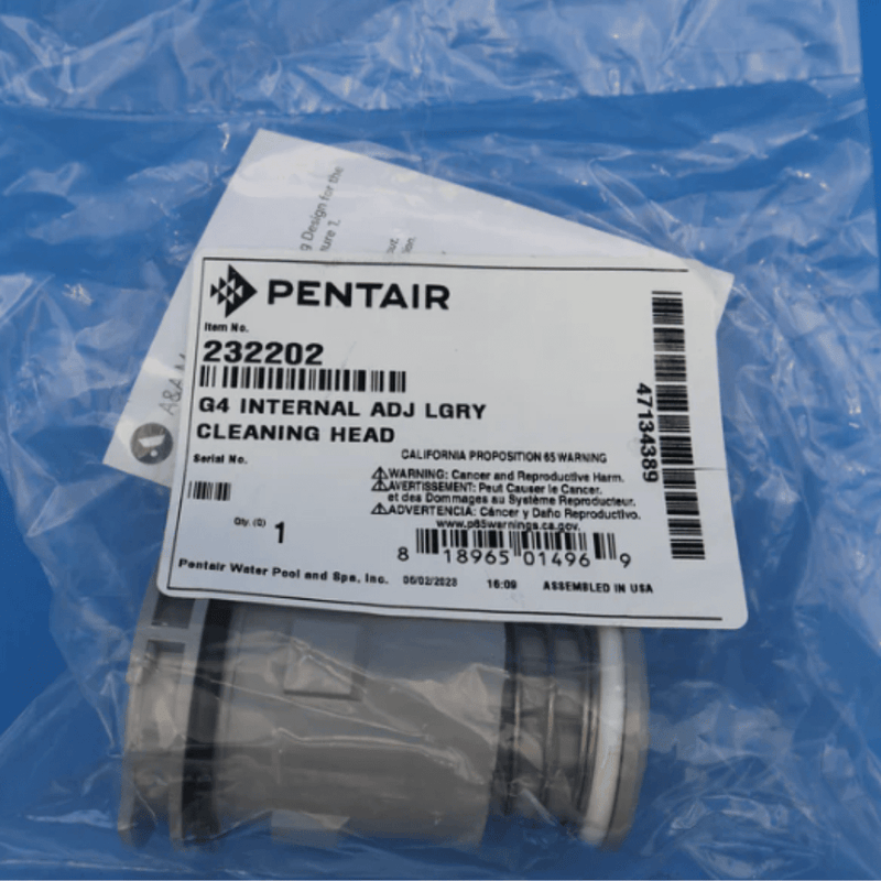 Pentair 232202 G4 Low Flow Internal Head, Light Gray (567656) – Vita Pool Supply