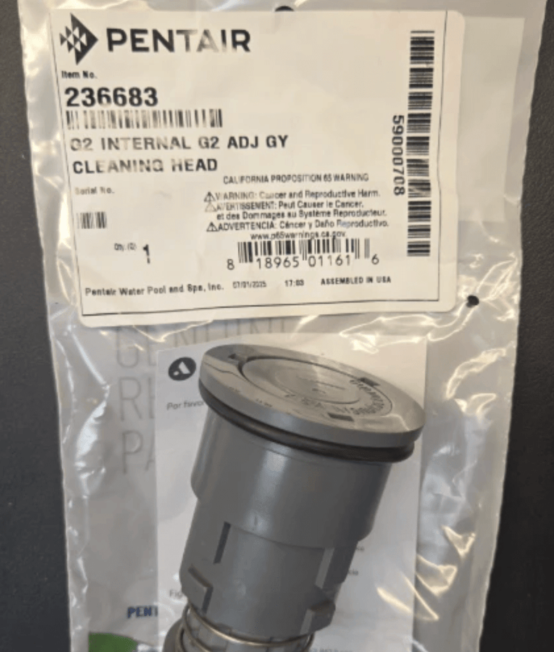 Pentair 236683 G2 Retro Internal Gray Adjustable Flow Pop - Up Head – Vita Pool Supply