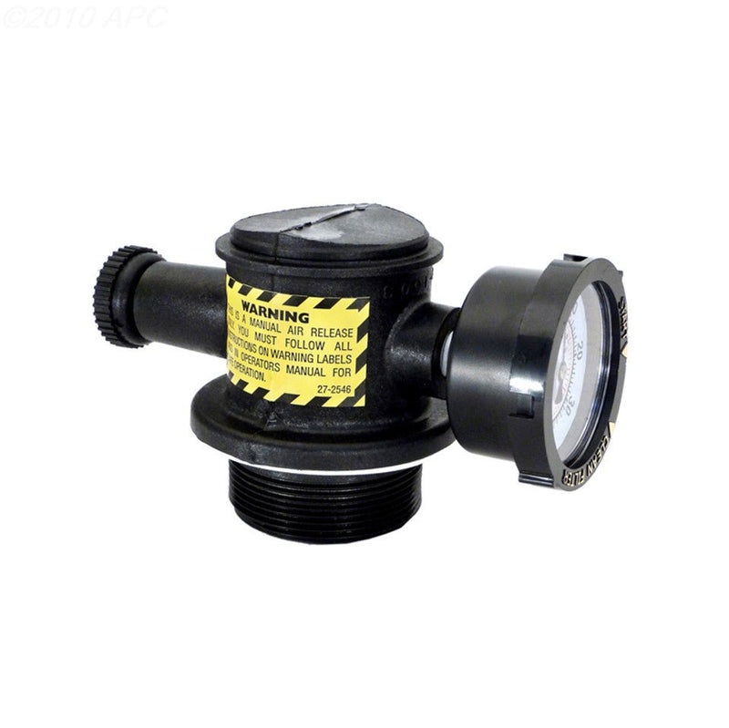 Pentair 273550Z Black Manual Air Relief Assembly, 5.25" x 4.25" x 2.75" – Vita Pool Supply
