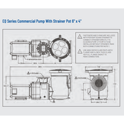 Pentair 5 HP EQ Series EQKT - 500 TEFC Pump 3 - Phase, 340604 – Vita Pool Supply