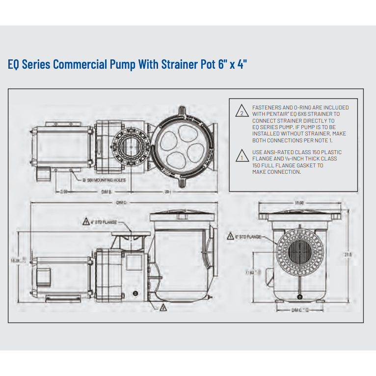 Pentair 5 HP EQ Series EQKT - 500 TEFC Pump 3 - Phase, 340604 – Vita Pool Supply