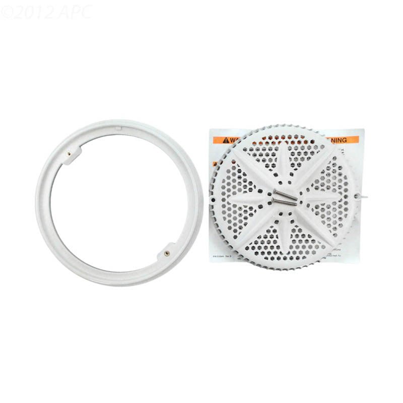 Pentair 500103 StarGuard White Main Drain Cover with Short Ring 8" – Vita Pool Supply