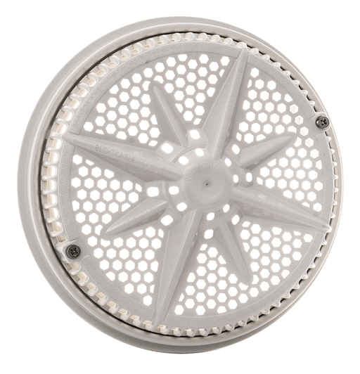Pentair 500103 StarGuard White Main Drain Cover with Short Ring 8" – Vita Pool Supply
