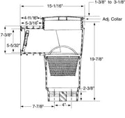 Pentair 506302 2" Slip Port Bermuda PVC Skimmer, Concrete/Gunite, Tan – Vita Pool Supply