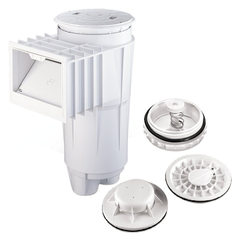 Pentair 506370 2" Slip Port Bermuda Skimmer PVC with Float Valve & Equalizer Valve Assembly, White – Vita Pool Supply