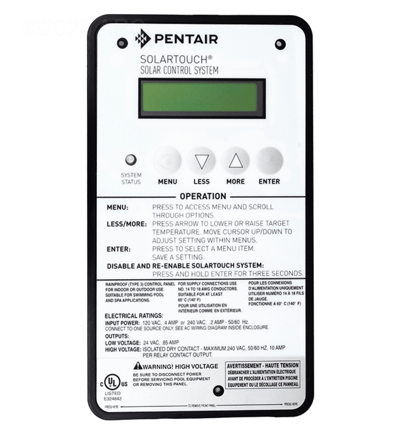 Pentair 521604 Control Panel Board Assembly for SunTouch & SolarTouch – Vita Pool Supply