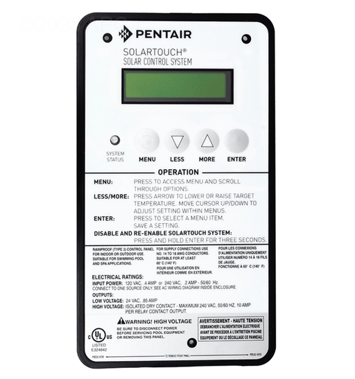 Pentair 521604 Control Panel Board Assembly for SunTouch & SolarTouch – Vita Pool Supply