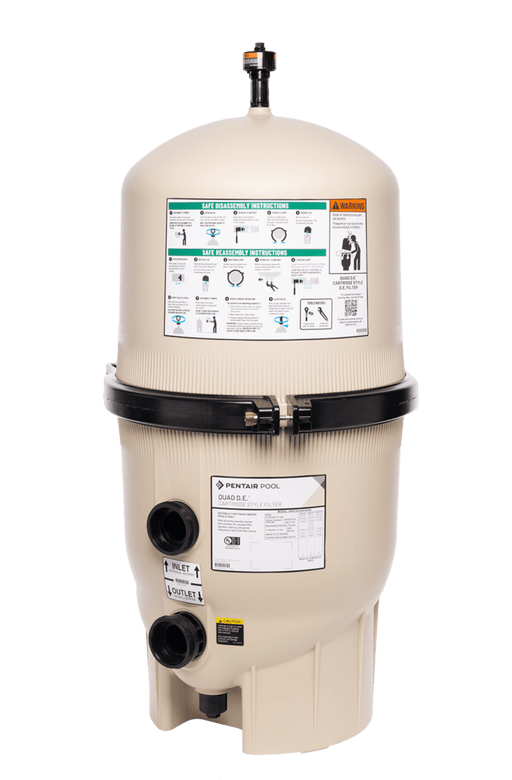 Pentair 60 Sq Ft Quad DE Cartridge Style Filter EC-188592 — Vita