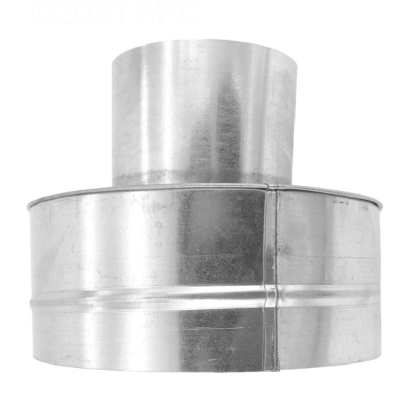 Pentair 77707 - 0077 4"x8" Metal Flue Collar Exhaust Mastertemp Sta - Rite Max - E - Therm – Vita Pool Supply