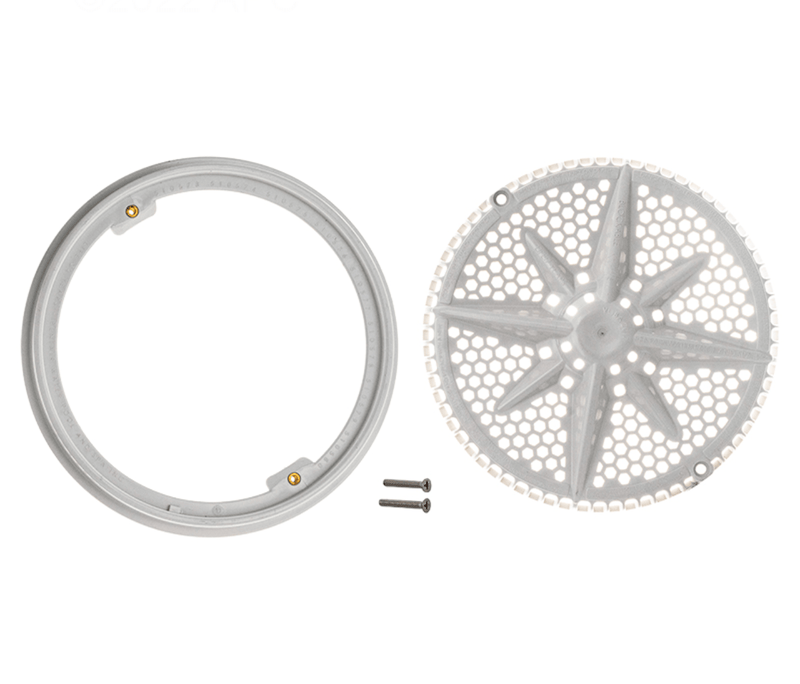 Pentair 8" StarGuard Cover w/Long Ring Single White, 500108 – Vita Pool Supply