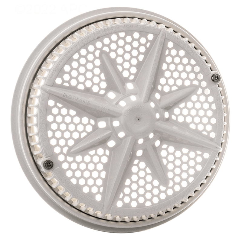 Pentair 8" StarGuard Cover w/Long Ring Single White, 500108 – Vita Pool Supply