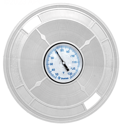 Pentair L4W 9 - 3/16 inch Round Skimmer Lid with Thermometer, White – Vita Pool Supply