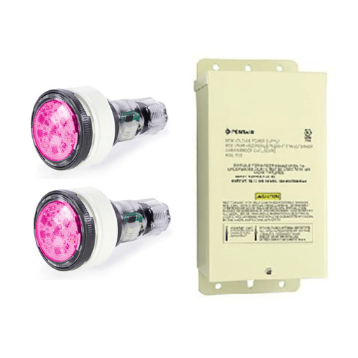 Pentair MicroBrite LED Lights Combo Kit, 2 - Pack, Multi - Color, 100' Cable 602130 – Vita Pool Supply