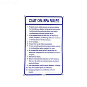 Pentair R234200 24" x 36" Spa Rules Safety Sign – Vita Pool Supply