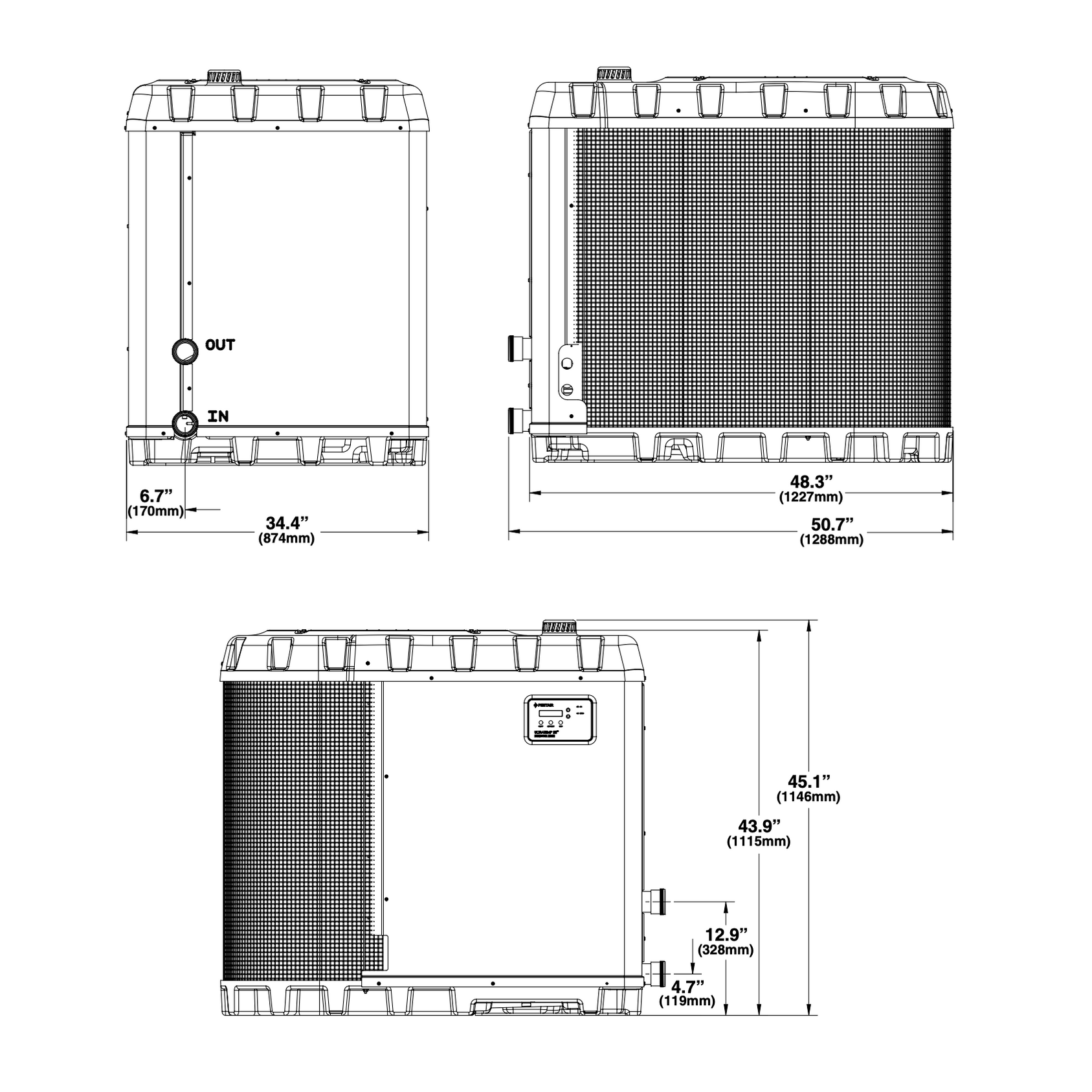 Pentair 220K BTU 462042 UltraTemp ETi Hybrid Propane Heat Pump Heater