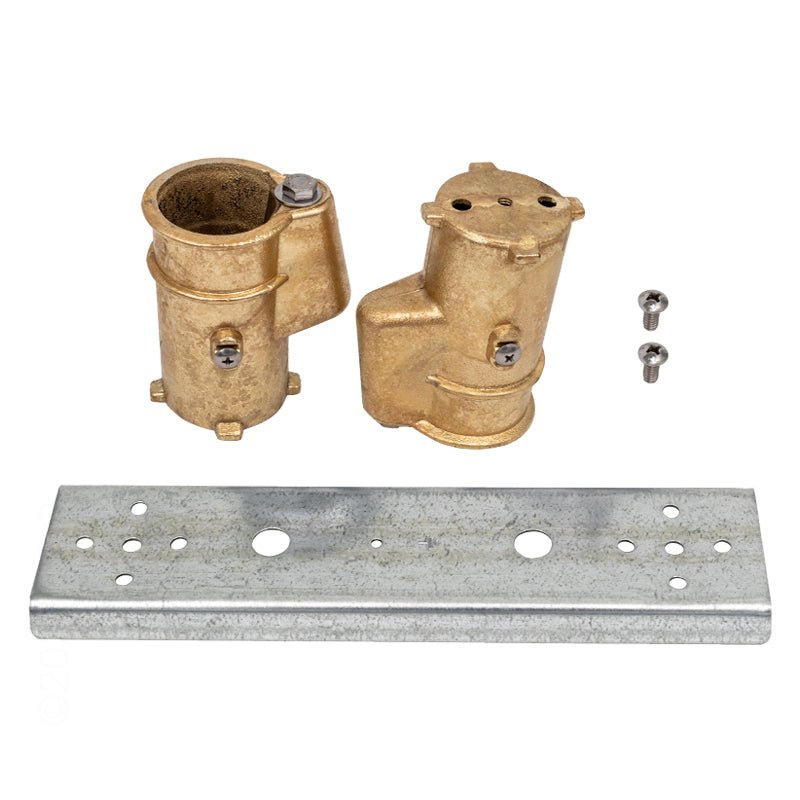 Perma - Cast PC - 4008 - BC 4" Bronze Deck Anchor Channel Set with 8" Center – Vita Pool Supply