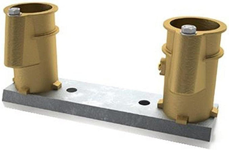Perma - Cast PC - 4008 - BC 4" Bronze Deck Anchor Channel Set with 8" Center – Vita Pool Supply