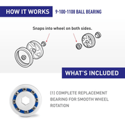 Polaris Ball Bearing 9 - 100 - 1108 – Vita Pool Supply