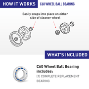 Polaris C60 Ball Bearing Wheel – Vita Pool Supply