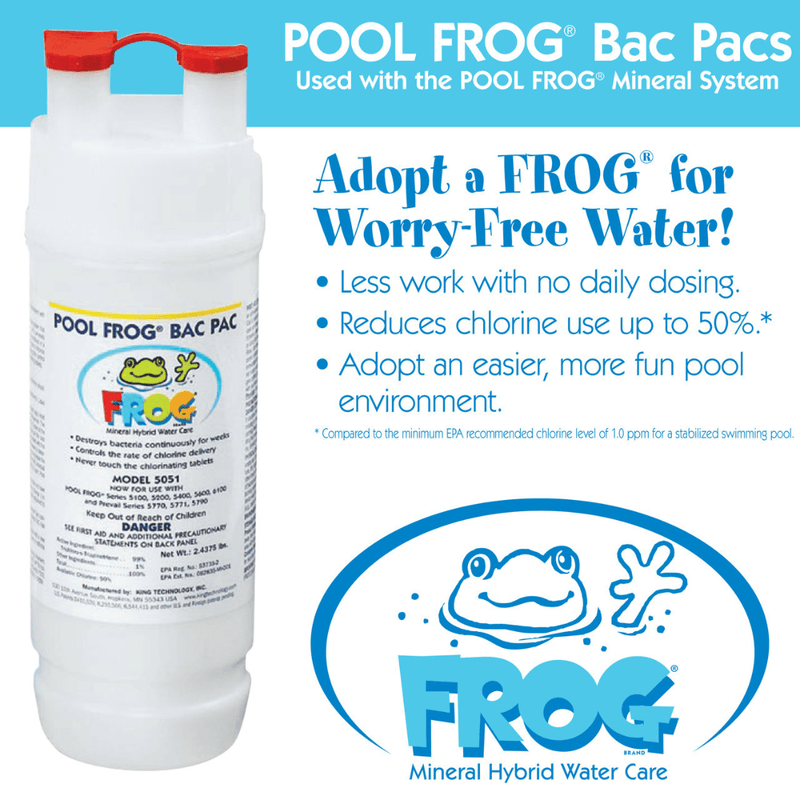 bac water kit Pool Frog 2.2 lb Chlorine Bac Pac 5051, 01-03-5880