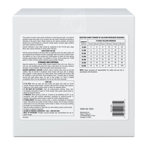 Pool Season Calcium Increaser, 25 Lb. Box, HGH - 50 - 7324 – Vita Pool Supply