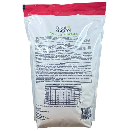 Pool Season Calcium Increaser 8 lb Pouch, HGH - 50 - 7308 47251460 – Vita Pool Supply
