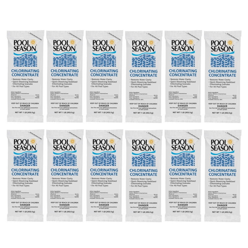 Pool Season Chlorinating Concentrate 1 lb Bag, Box of 12, HGH - 50 - 2501 – Vita Pool Supply