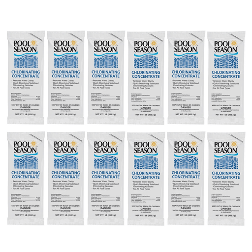 Pool Season Chlorinating Concentrate 1 lb Bag, Box of 12, HGH - 50 - 2501 – Vita Pool Supply