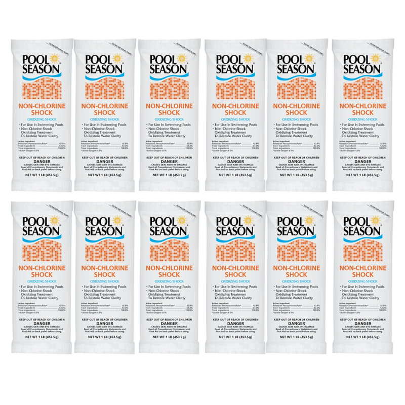 Pool Season Non - Chlorine Shock 1 lb Bag, Box of 12, HGH - 50 - 2849 – Vita Pool Supply
