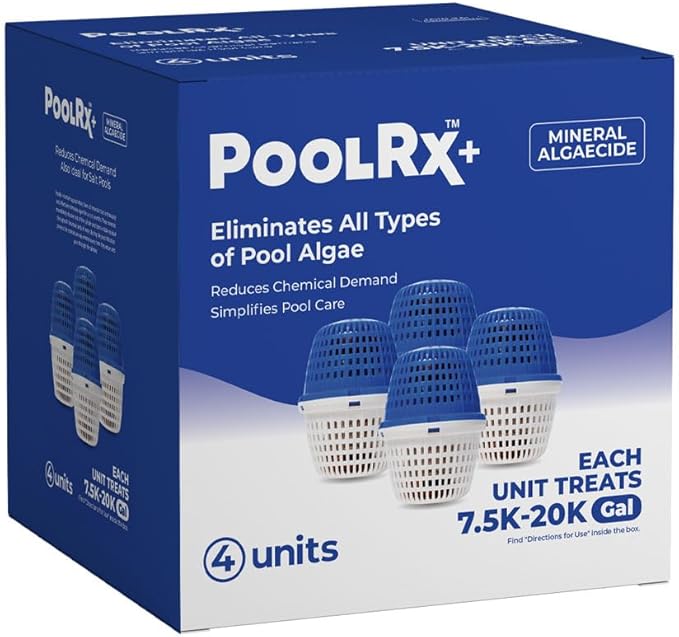PoolRX+ 331003 Pool Unit, 7.5K–20K Gallons, Blue/White, 4 - Pack – Vita Pool Supply