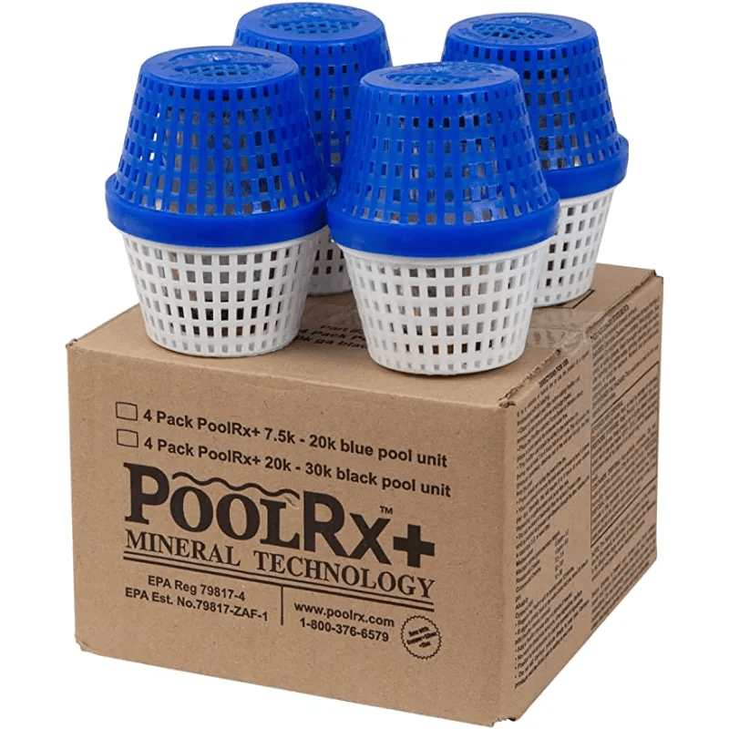 PoolRX+ 331003 Pool Unit, 7.5K–20K Gallons, Blue/White, 4 - Pack – Vita Pool Supply