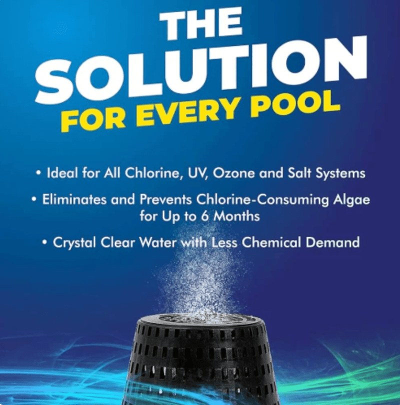 PoolRX+ 331067 Pool Unit, 20K–30K Gallons, Black/White, 4 - Pack — Algaecide for Pools – Vita Pool Supply