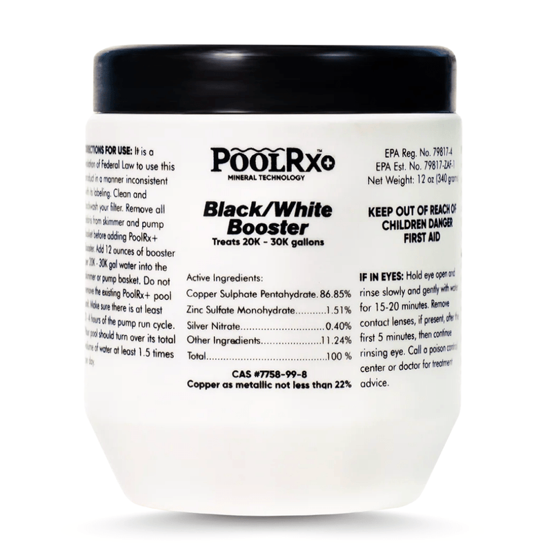 PoolRX+ 332066 20K–30K Gallons, Black/White Booster with Silver – Vita Pool Supply