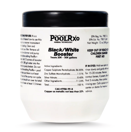 PoolRX+ 332066 20K–30K Gallons, Black/White Booster with Silver – Vita Pool Supply