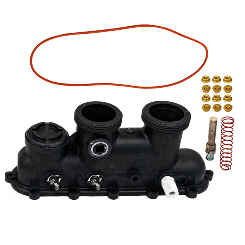 Raypak 006827F 185 - 405 206 - 407 Inlet/Outlet Polymer Pool Header – Vita Pool Supply