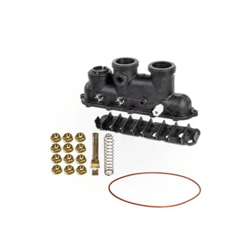 Raypak 017959F 206/407 Inlet/Outlet Header Complete ProTek Shield – Vita Pool Supply