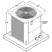 Raypak 118K BTU Digital Classic Heat Pump Heater Weather King (TWPH - 6560EHT01) – Vita Pool Supply