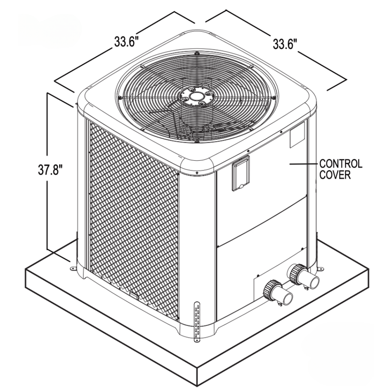 Raypak 118K BTU Digital Classic Heat Pump Heater Weather King (TWPH - 6560EHT01) – Vita Pool Supply