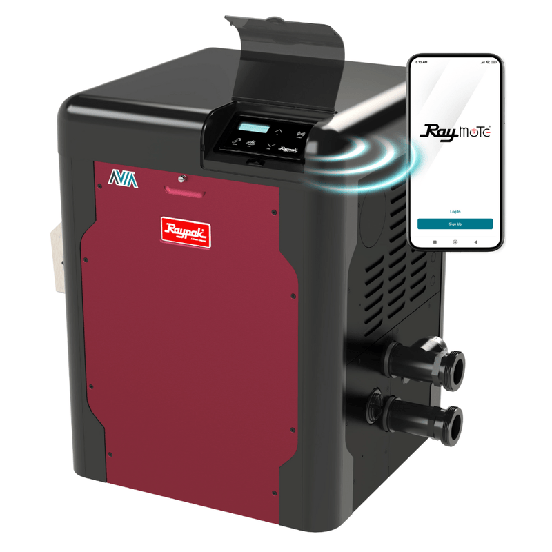 Raypak AVIA 399K BTU Propane Heater – Low NOx, Wi - Fi Enabled (018039 P - R404A - EP - C) – Vita Pool Supply