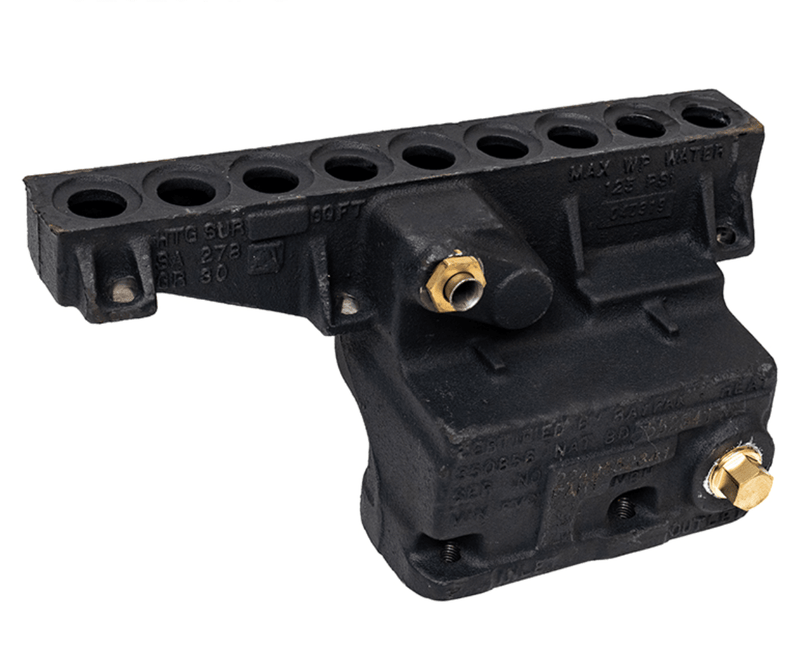 Raypak Complete Cast Iron Inlet/Outlet Header ASME 006730F – Vita Pool Supply