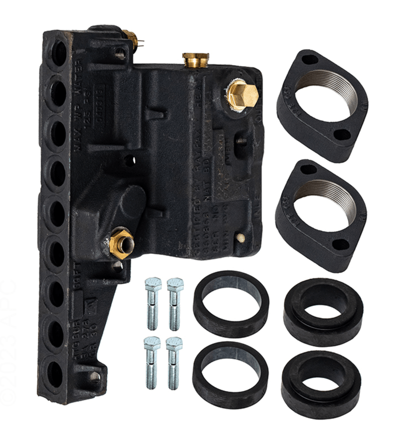 Raypak Complete Cast Iron Inlet/Outlet Header ASME 006730F – Vita Pool Supply