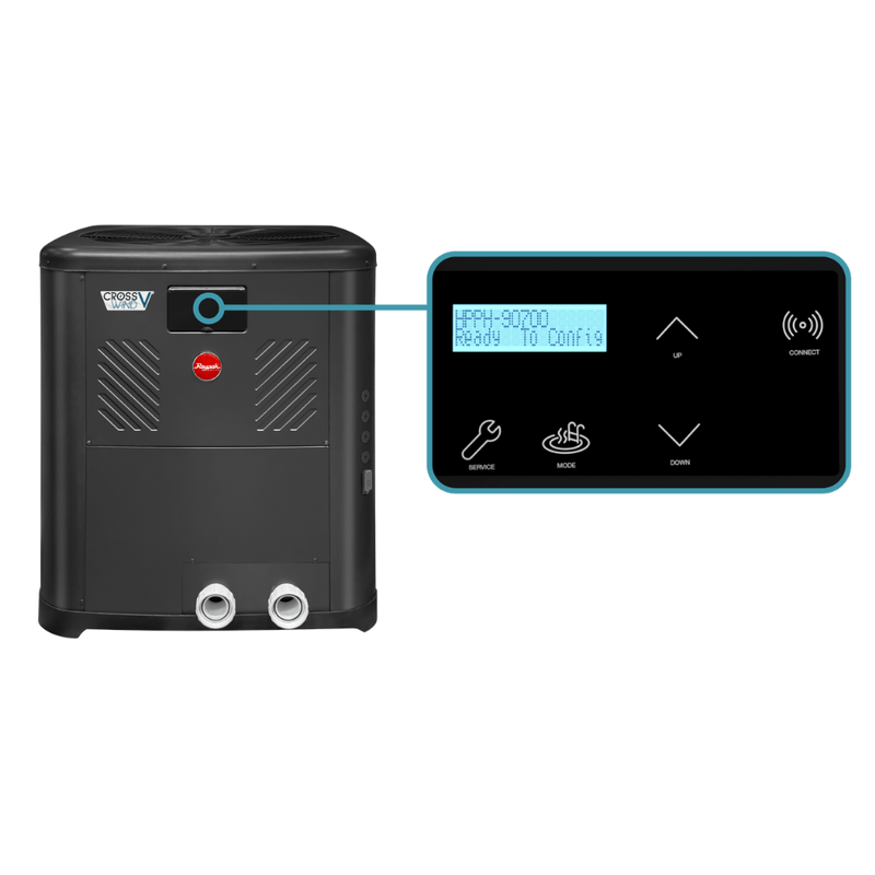 Raypak 115K BTU Crosswind V 6550 Deluxe Heat/Cool Pump Wi-Fi, TWPH