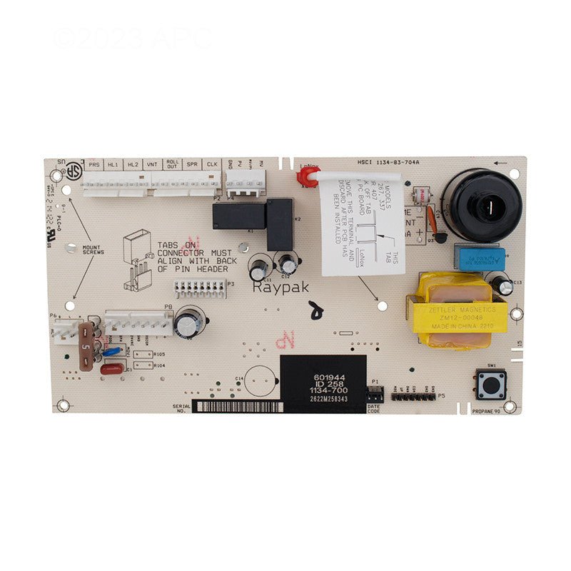 Raypak Kit - PC 3 - Wire Board Controller IID for 206A - 408 100 - 10000345 – Vita Pool Supply