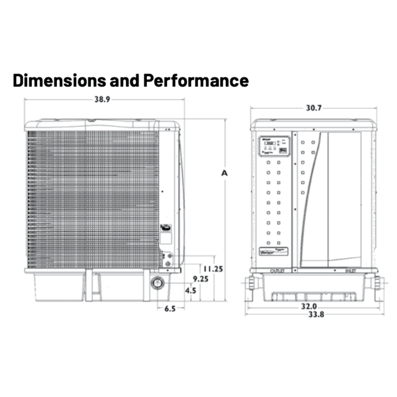 Pentair UltraTemp 140 H/C Heat/Cool Pump Almond 460958 — Vita Pool