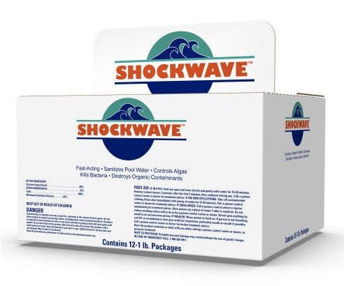 Shockwave 25253 1 lb Shockwave Calcium Hypochlorite, 12 - Pack – Vita Pool Supply