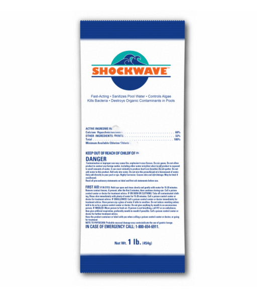 Shockwave 25253 1 lb Shockwave Calcium Hypochlorite, 12 - Pack – Vita Pool Supply