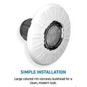 Spa Electrics T1 TITAN 1.5" Nicheless Multi - Color LED Light – 100' Cord - Vinyl & Fiberglass Pools – Vita Pool Supply