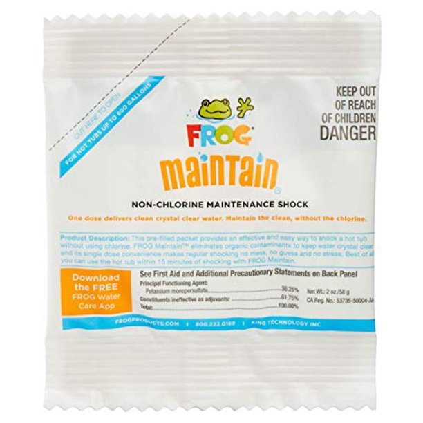 Spa Frog Maintain® Non - Chlorine Hot Tub Spa Shock 2 oz, 6 - Pack, 01 - 14 - 6132 – Vita Pool Supply