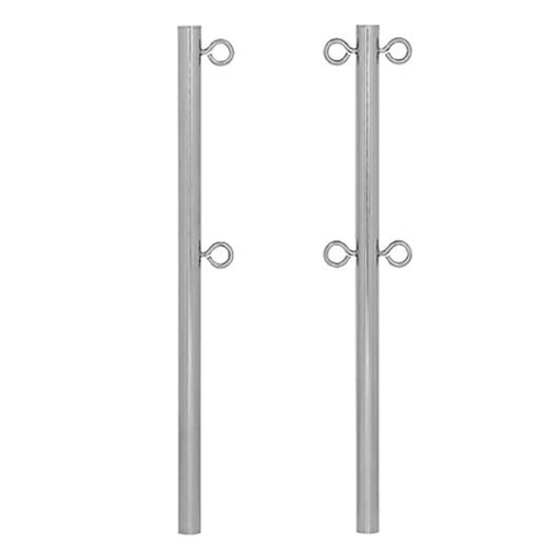 S.R. Smith 10166 8' Top Eye Backstroke Stanchion .065" Wall 304 Stainless Steel – Vita Pool Supply